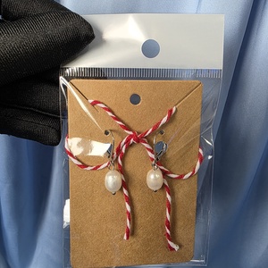 Martisor cercei din otel inoxidabil si perla de cultura , Bijuterii, Martisor, Confectionarea bijuteriilor, ARTYNOS