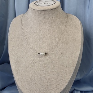 Colier din fir transparent și perlă de cultură - accessorii și unelte - mărgea, componente de bijuterii - perlă adevărată - Artynos.ro