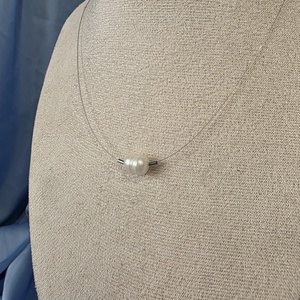 Colier din fir transparent și perlă de cultură - accessorii și unelte - mărgea, componente de bijuterii - perlă adevărată - Artynos.ro