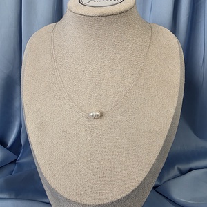 Colier pe fir transparent si perla de cultura , Accessorii si unelte, Margea, componente de bijuterii, Perla adevarata, Confectionarea bijuteriilor, ARTYNOS