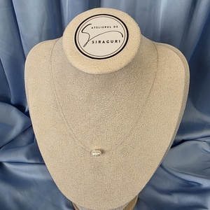 Colier pe fir transparent si perla de cultura  - accessorii și unelte - mărgea, componente de bijuterii - perlă adevărată - Artynos.ro