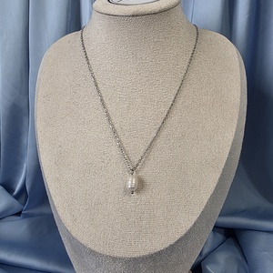 Lant din oțel inoxidabil și perlă de cultură  - accessorii și unelte - mărgea, componente de bijuterii - perlă adevărată - Artynos.ro