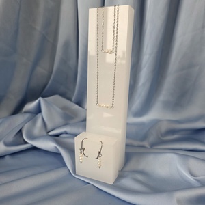 Set lanț, brățară și cercei din oțel inoxidabil și perlă de cultură. - accessorii și unelte - mărgea, componente de bijuterii - perlă adevărată - Artynos.ro