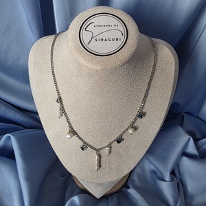 Colier din oțel inoxidabil si perle de cultură  - bijuterii - coliere - coliere cu pandative - Artynos.ro