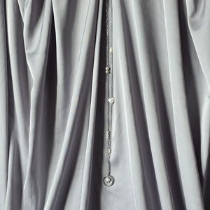 Colier lung din oțel inoxidabil și perle de cultură  - bijuterii - coliere - coliere cu pandative - Artynos.ro