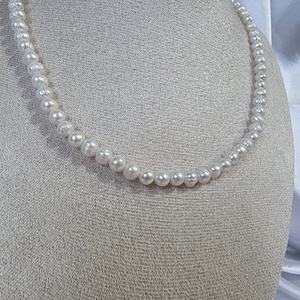 Colier din perle naturale cu accesorii din oțel inoxidabil. - bijuterii - coliere - coliere din perle - Artynos.ro