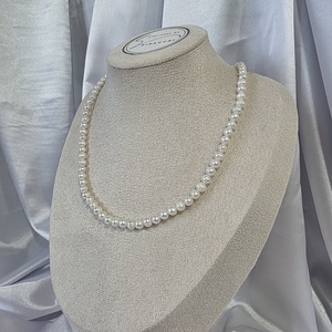 Colier din perle naturale cu accesorii din oțel inoxidabil. - bijuterii - coliere - coliere din perle - Artynos.ro