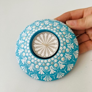 Suport lumanare portelan Blue Lace - casă & stil de viață - lumânări, parfumuri, arome - suport lumânări - Artynos.ro