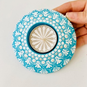 Suport lumanare portelan Blue Lace - casă & stil de viață - lumânări, parfumuri, arome - suport lumânări - Artynos.ro