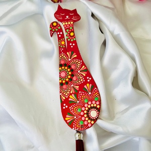 Semn de carte Pisicuta cocheta - cărți și creații cu tematică muzicală, cadouri - semn de carte - Artynos.ro