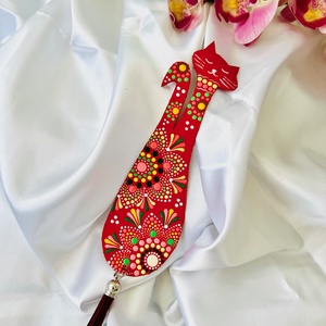 Semn de carte Pisicuta cocheta - cărți și creații cu tematică muzicală, cadouri - semn de carte - Artynos.ro