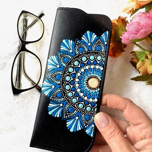 Etui ochelari -Blue Mandala - geantă și husă - portofele, huse, suporturi - toc ochelari - Artynos.ro
