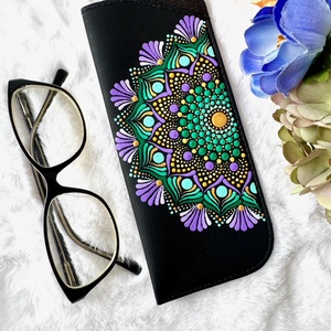 Etui ochelari -Purple Iris - geantă și husă - portofele, huse, suporturi - toc ochelari - Artynos.ro