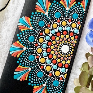 Etui ochelari -Mandala paint - geantă și husă - portofele, huse, suporturi - toc ochelari - Artynos.ro