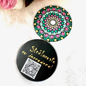 Oglinda Pictata manual - Stil Mandala  -  - Artynos.ro