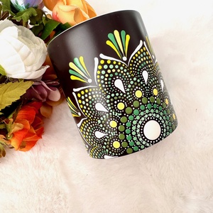 Cana pictata Light Green - casă & stil de viață - accesorii pentru echipamente de bucătărie - accesorii de servire - căni - Artynos.ro