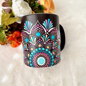 Cana pictata Light Blue  - casă & stil de viață - accesorii pentru echipamente de bucătărie - accesorii de servire - căni - Artynos.ro