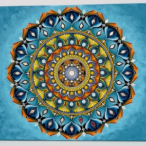 Tablou Vibrant Turquoise - casă & stil de viață - accesorii pentru decorat casa - picturi murale - tablouri/picturi pe pânză - Artynos.ro