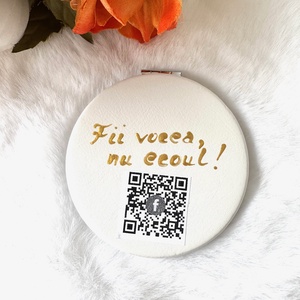 Oglinda poseta pictata manual - baie și frumusețe - accesorii pentru îngrijirea feței - accesorii machiaj - Artynos.ro