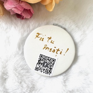 Oglinda poseta pictata manual  - baie și frumusețe - accesorii pentru îngrijirea feței - accesorii machiaj - Artynos.ro