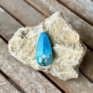 Pandantiv handmade unicat din scoici naturale - bijuterii - coliere - coliere cu pandantive - Artynos.ro