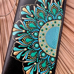 Etui negru pentru ochelari - Art in puncte - geantă și husă - portofele, huse, suporturi - toc ochelari - Artynos.ro