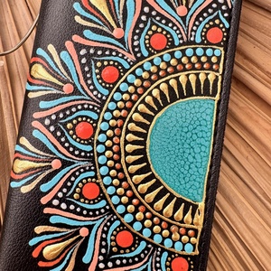 Etui ochelari pictat manual Vacation Time - geantă și husă - portofele, huse, suporturi - toc ochelari - Artynos.ro