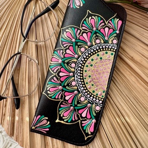 Etui pentru ochelari-pictat manual - Summer vibe, Geanta si husa, Portofele, huse, suporturi, Toc ochelari, Obiecte pictate, Pictura, ARTYNOS
