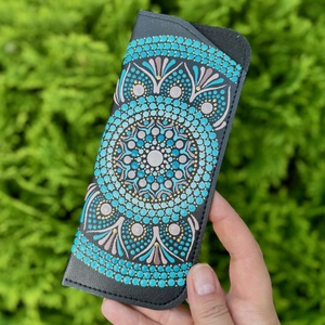 Etui pentru ochelari pictat manual  - geantă și husă - portofele, huse, suporturi - toc ochelari - Artynos.ro