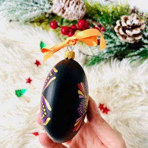 Glob pictat manual - Mandala  - crăciun - decorațiuni de crăciun de casă - globuri de crăciun - Artynos.ro