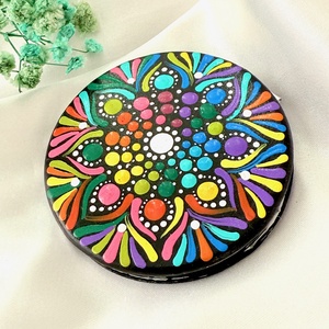 Oglinda poseta pictata manual - igienă și înfrumusețare - accesorii pentru îngrijirea feței - machiaje - Artynos.ro