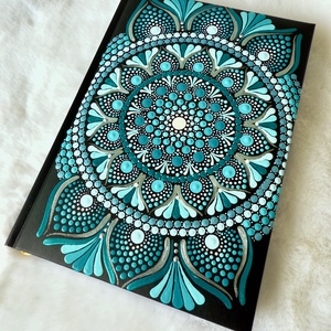 Agenda A5 pictata manual - Blue winter - casă & stil de viață - produse de papetărie - caiete și jurnale - Artynos.ro