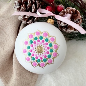 Glob Unicat Mandala Energie și Lumină - crăciun - decorațiuni de crăciun de casă - globuri de crăciun - Artynos.ro