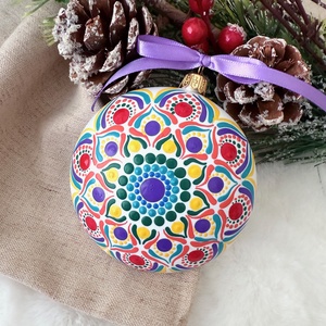 Glob pictat manual - Curcubeu - Artynos.ro