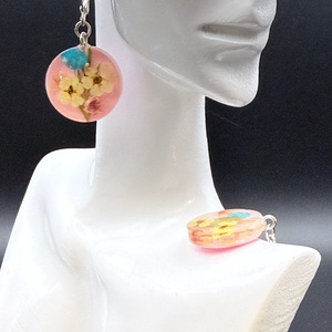 Cercei tip terariu cu flori naturale � bijuterii handmade, Bijuterii, Cercei, Cercei Hoops, Aranjament de flori, Confectionarea bijuteriilor, ARTYNOS