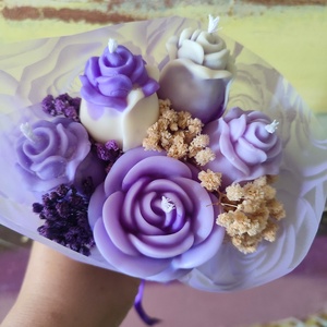 Buchet cu flori din ceara de soia, Casa & Stil de viata, Lumanari, parfumuri, arome, Ceara parfumata, Aranjament de flori, Lumanare si fabricarea lumanarilor, ARTYNOS