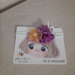 Bentita one size cu fluturas - îmbrăcăminte și modă - accesorii păr - bandă de păr și agrafe păr - Artynos.ro