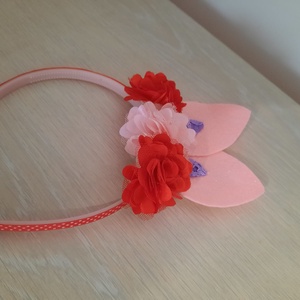 Cordeluta rosie cu urechi de iepuras, Îmbrăcăminte și modă, Accesorii păr, Accesorii de păr, Altele, ARTYNOS