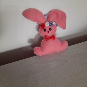 Iepuras roz din fetru - Artynos.ro