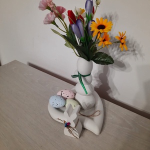 Set vaza oua suprapuse si tava inima - casă & stil de viață - accesorii pentru decorat casa - decorațiuni de masă și decorațiuni pentru rafturi  - decorațiuni de masă - Artynos.ro