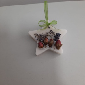 Odorizant din ceara de soia stea cu trandafiri si lavanda - casă & stil de viață - lumânări, parfumuri, arome - lumânare - lumânări artizanale - Artynos.ro