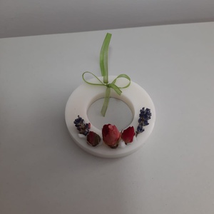 Odorizant din ceara de soia cerc gol, cu trandafiri si lavanda, Casă & Stil de viață, Lumânări, parfumuri, arome, Lumânare - lumânări artizanale, Lumânare și fabricarea lumânărilor, ARTYNOS