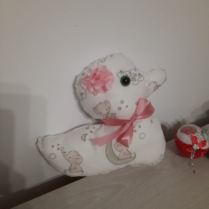 Ratusca decorativa alba cu elefantei - casă & stil de viață - echipament pentru camera copiilor - decorațiuni pentru camera copilului - Artynos.ro