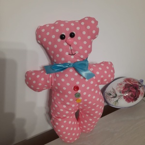 Ursulet roz cu buline - casă & stil de viață - echipament pentru camera copiilor - decorațiuni pentru camera copilului - Artynos.ro
