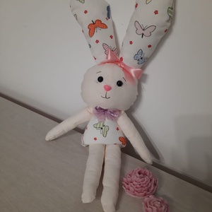 Iepuras cu fundita, Jucarii si echipamente pentru copii, Plusuri, Iepure de plus, Cusatura, ARTYNOS
