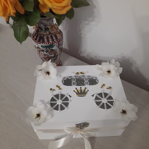 Caseta amintiri mireasa - accesorii nuntă - amintiri și cadouri de nuntă - cadou nuntă - cutie de nuntă - Artynos.ro