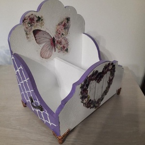 Supoort cosmetice, Casa & Stil de viata, Materiale de depozitare si sortare, Cutie depozitare, Decoupage, transfer si tehnici servetel, ARTYNOS