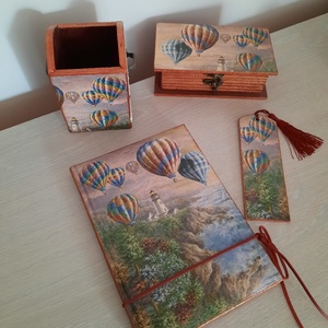 Set de birou cu baloane, Casa & Stil de viata, Accesorii pentru decorat casa, Decoratiuni de masa si decoratiuni pentru rafturi , Decoratiuni de masa, Decoupage, transfer si tehnici servetel, ARTYNOS