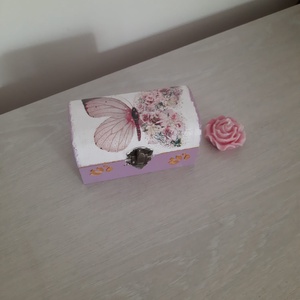 Caseta bijuterii mica, Casa & Stil de viata, Accesorii pentru decorat casa, Decoratiuni de masa si decoratiuni pentru rafturi , Decoratiuni de masa, Decoupage, transfer si tehnici servetel, ARTYNOS