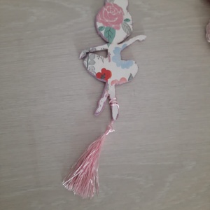Semn de carte balerina roz - cărți și creații cu tematică muzicală, cadouri - semn de carte - Artynos.ro